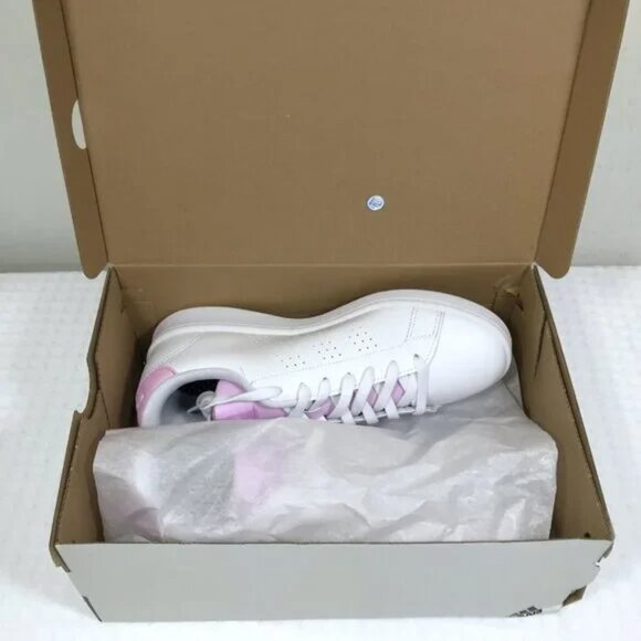 Lilac White Adidas Women 8 - Picture 8 of 8